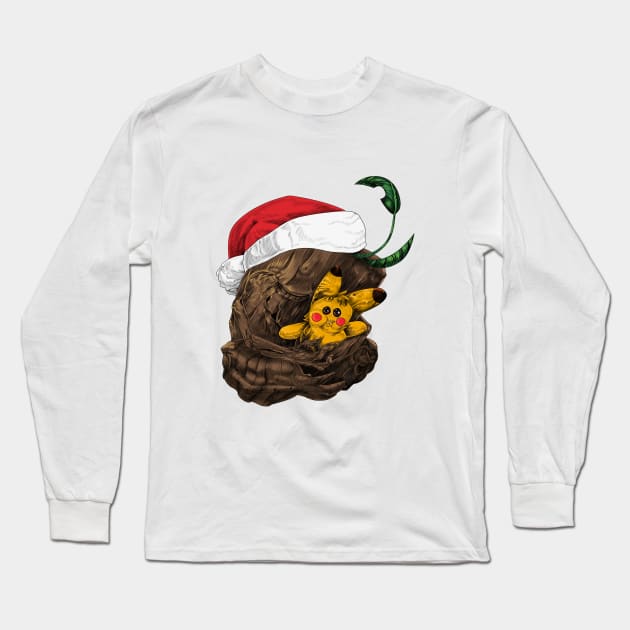 Christmas Tree Long Sleeve T-Shirt by Franklin Silva Art